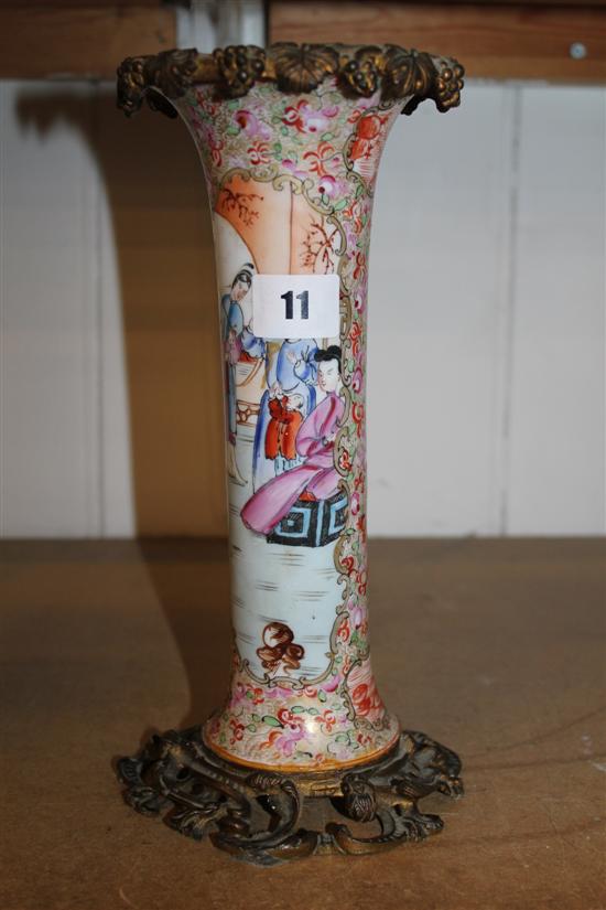 Ormolu mounted Canton vase